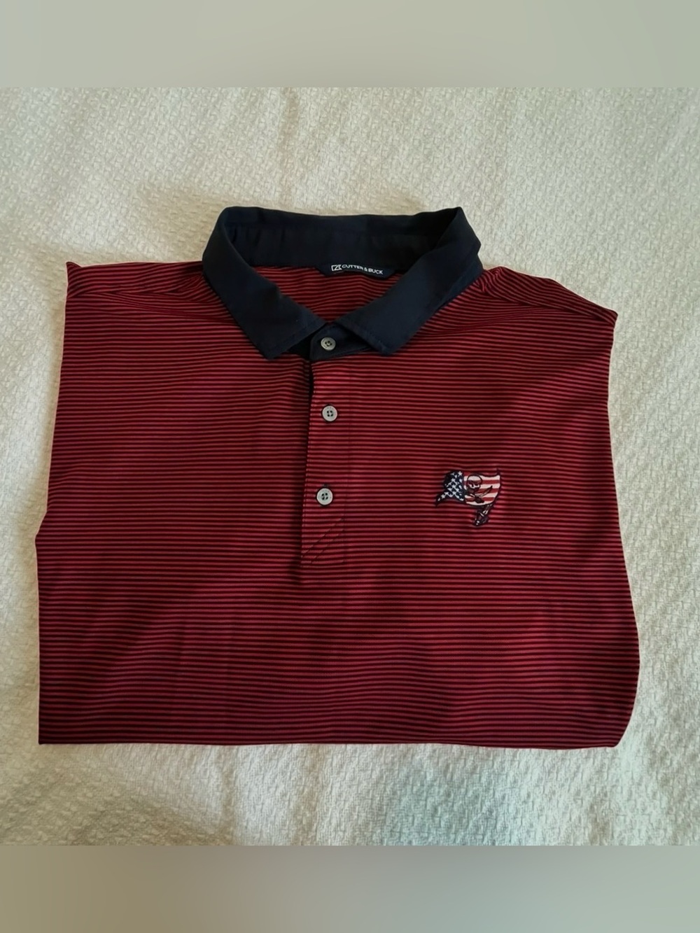 Cutter & Buck Men’s Maroon / Navy NFL Tampa Bay Buccaneers Polo Size 3XL EUC